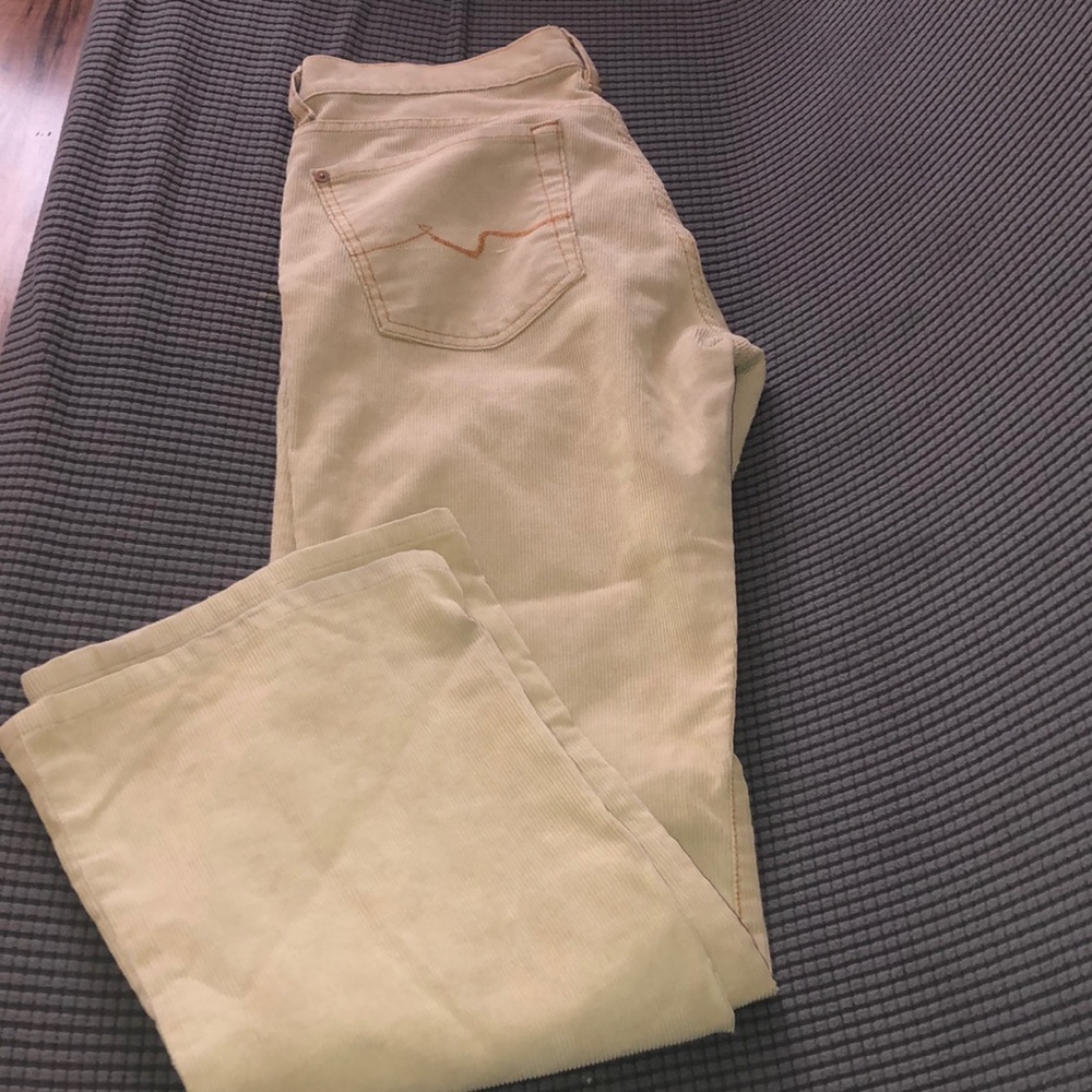 Tan flare jeans